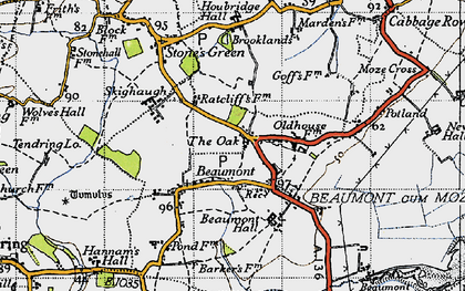 Old map of Brooklands in 1946