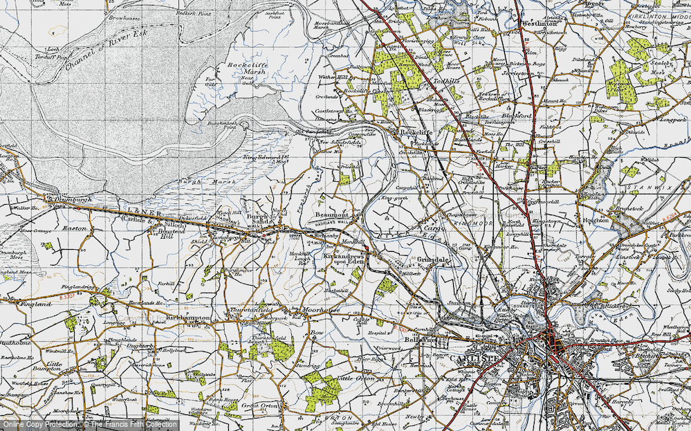 Old Map of Beaumont, 1947 in 1947