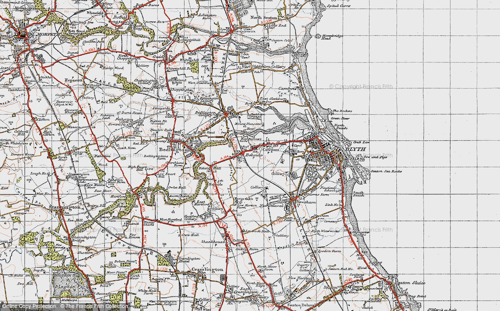 Old Map of Bebside, 1947 in 1947