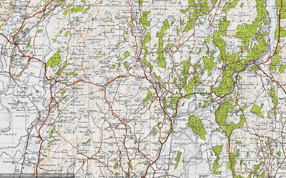 Old Map of Beck Bottom, 1947 in 1947