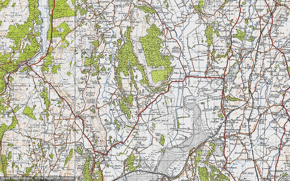 Old Map of Beck Head, 1947 in 1947