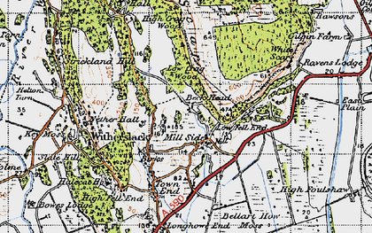 Old map of White Scar in 1947