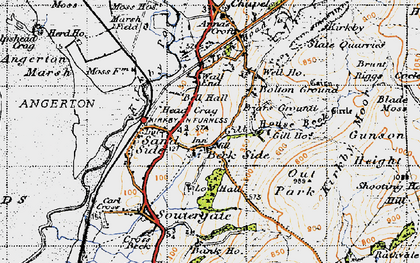 Old map of Beck Side in 1947