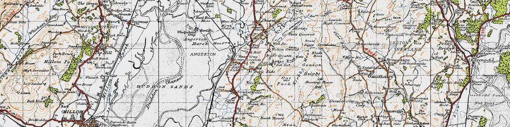 Old map of Beck Side in 1947