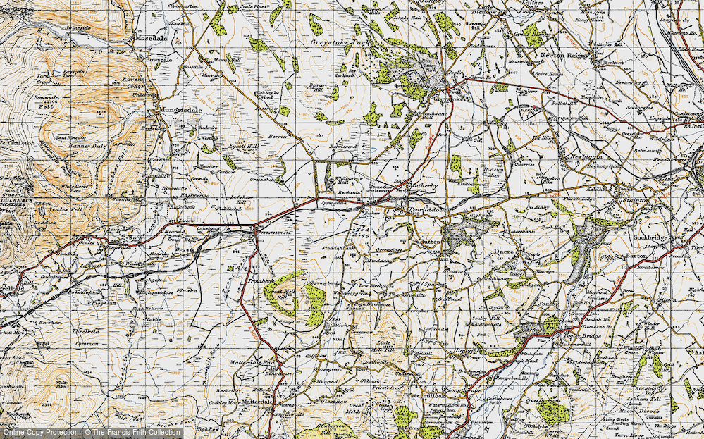 Old Map of Beckces, 1947 in 1947