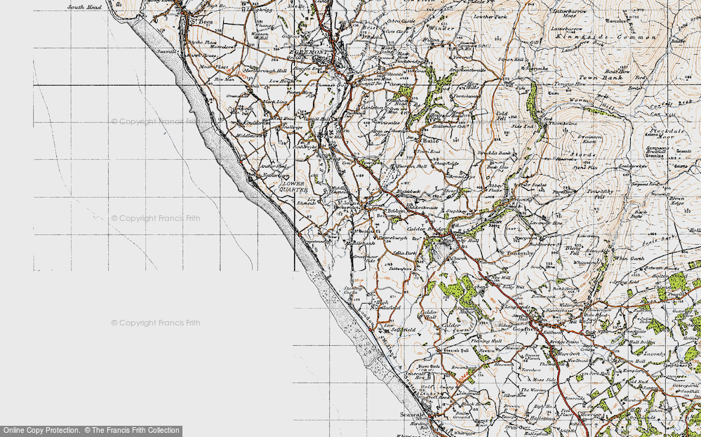Old Map of Beckermet, 1947 in 1947
