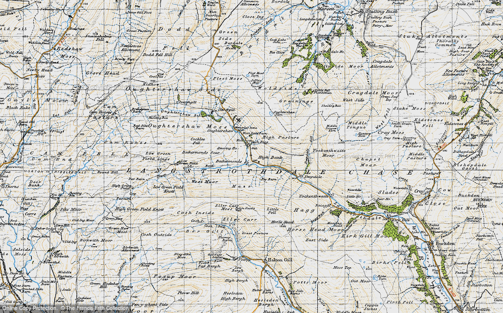 Old Map of Beckermonds, 1947 in 1947