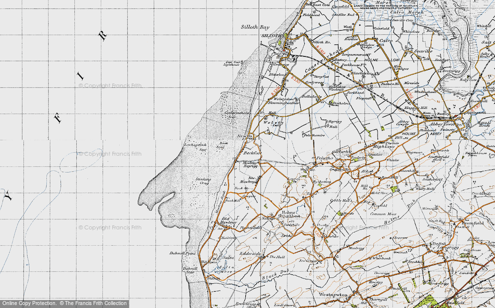 Old Map of Beckfoot, 1947 in 1947