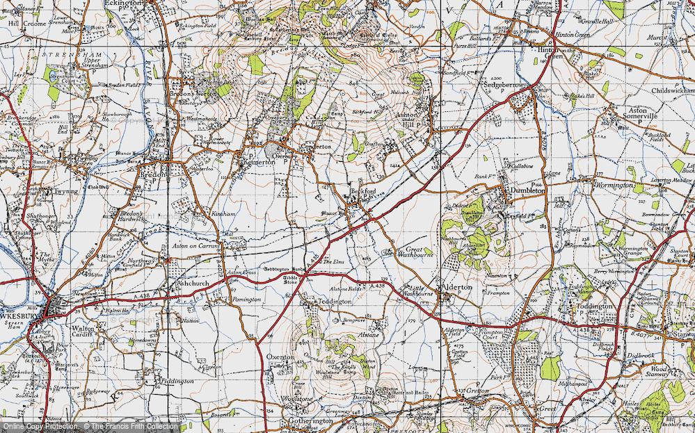 Old Map of Beckford, 1946 in 1946