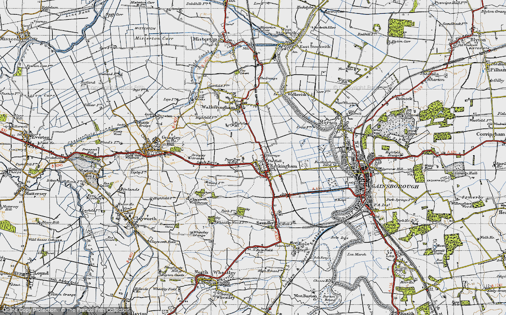 Old Map of Beckingham, 1947 in 1947