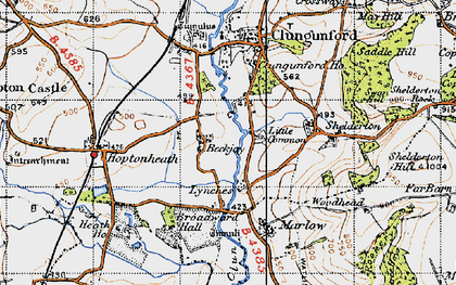 Old map of Beckjay in 1947