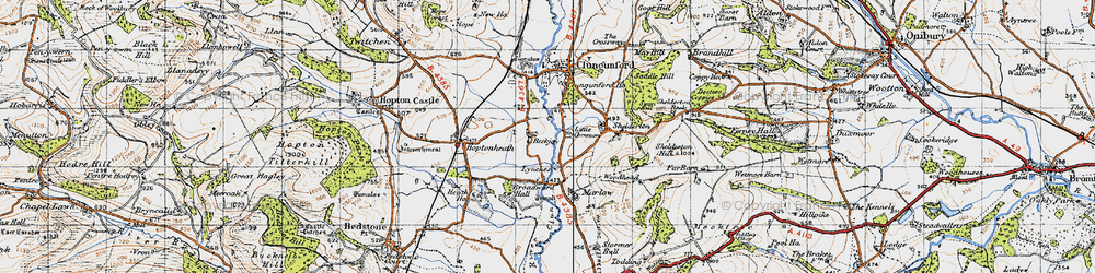 Old map of Beckjay in 1947