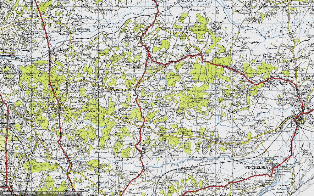 Old Map of Beckley Furnace, 1940 in 1940