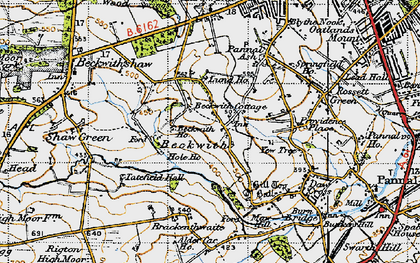 Old map of Beckwith in 1947