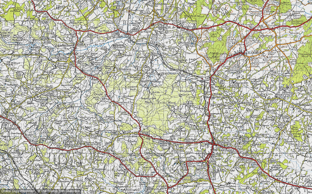 Old Map of Bedgebury, 1940 in 1940