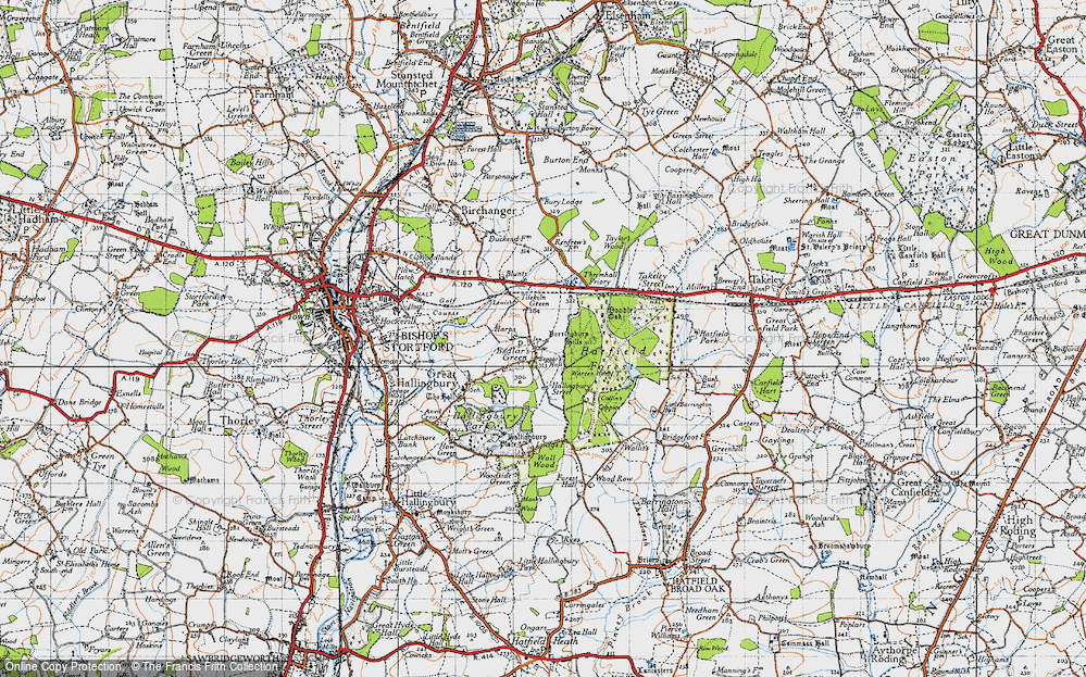 Old Map of Bedlar's Green, 1946 in 1946
