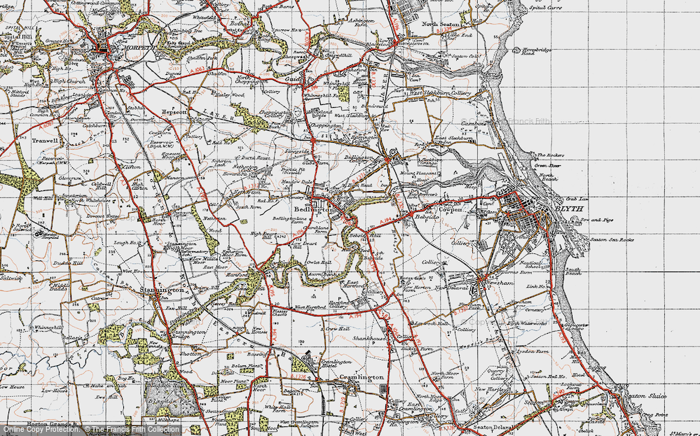 Old Map of Bedlington, 1947 in 1947