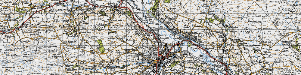 Old map of Beechcliffe in 1947