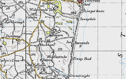 Old map of Beesands in 1946