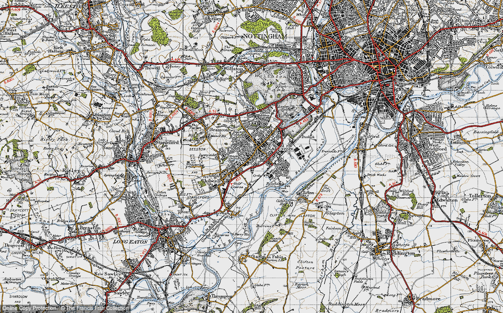 Old Map of Beeston, 1946 in 1946