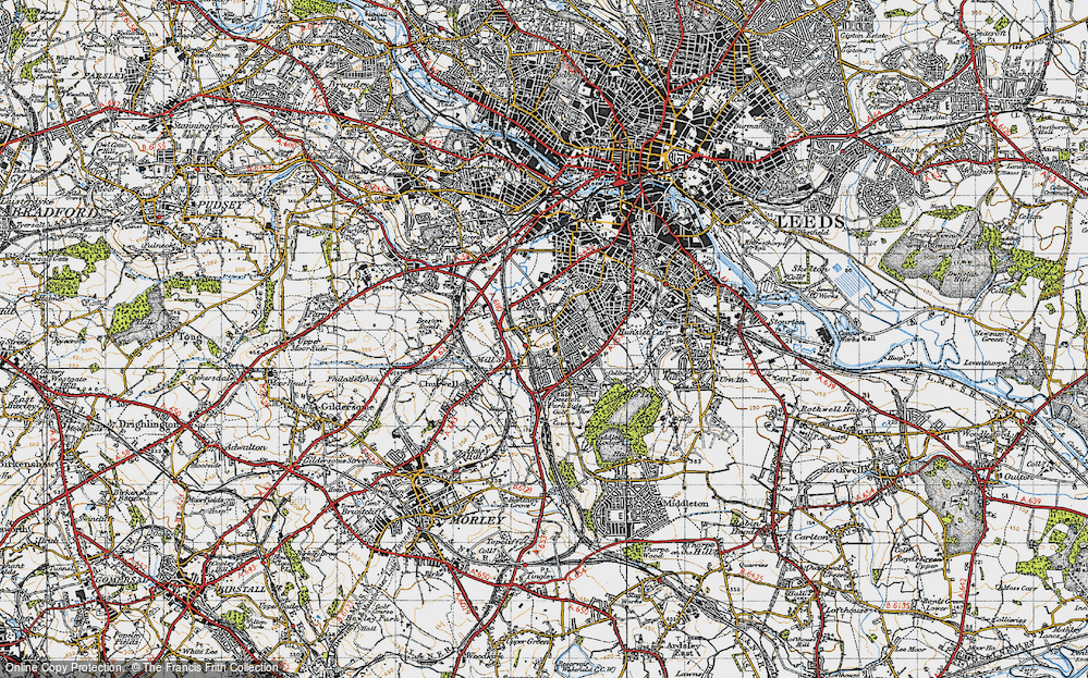Old Map of Beeston, 1947 in 1947