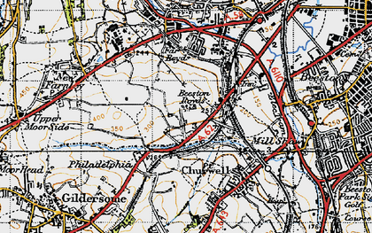 Old map of Beeston Royds in 1947