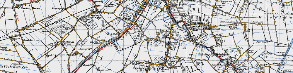 Old map of Begdale in 1946