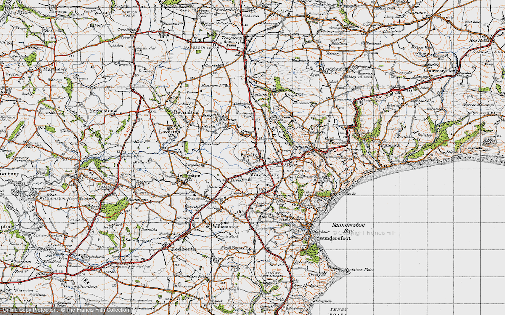 Old Map of Begelly, 1946 in 1946
