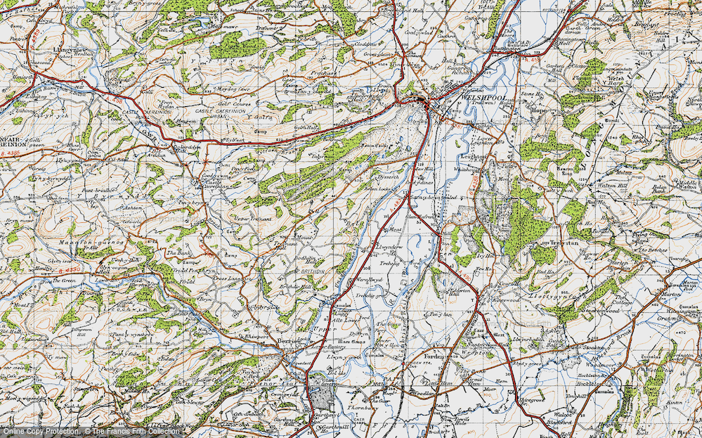 Old Map of Belan, 1947 in 1947