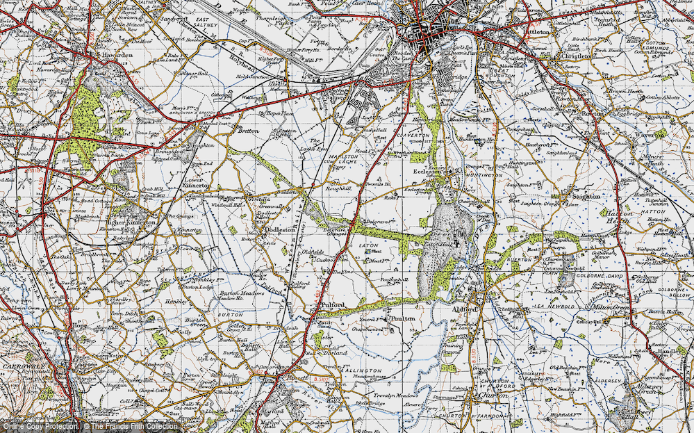 Old Map of Belgrave, 1947 in 1947
