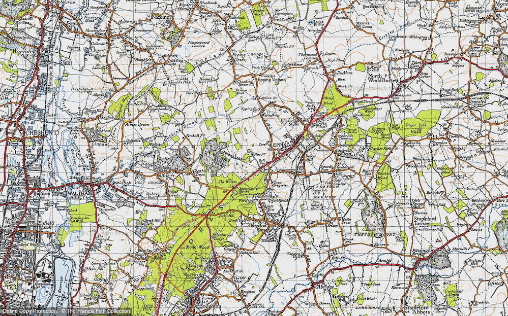 Old Map of Bell Common, 1946 in 1946