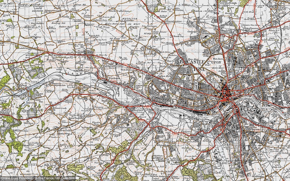 Old Map of Bell's Close, 1947 in 1947