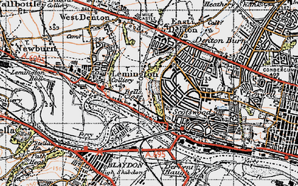 Old map of Bell's Close in 1947