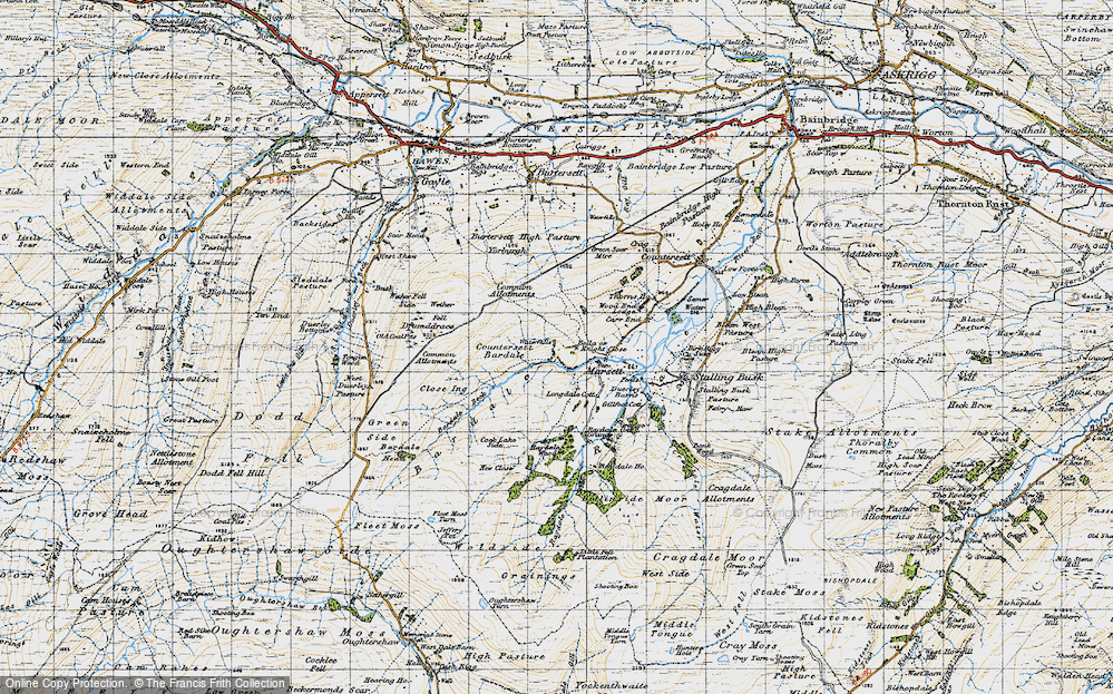 Old Map of Bella, 1947 in 1947