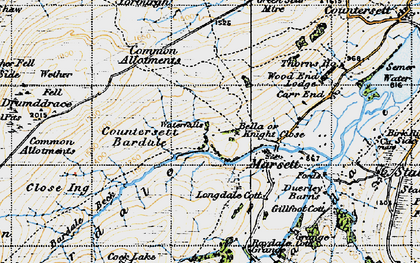 Old map of Bella in 1947