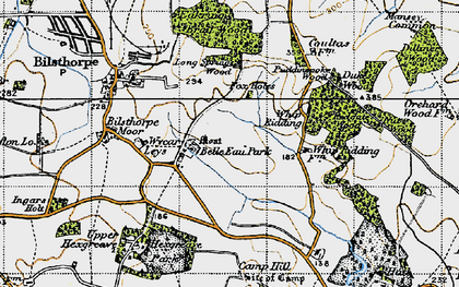 Old map of Whip Ridding Cott in 1947