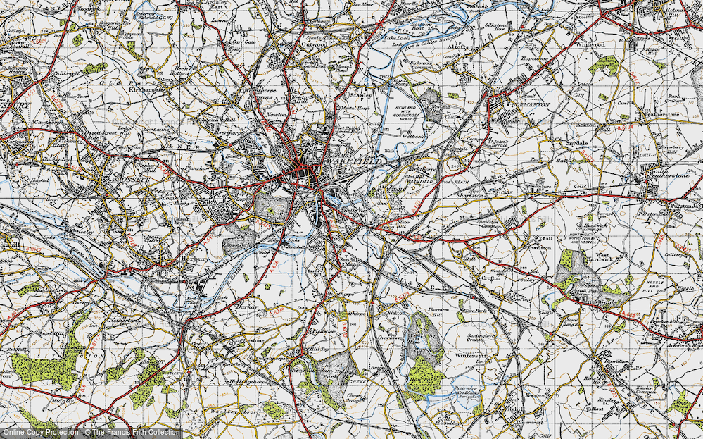 Old Map of Belle Vue, 1947 in 1947