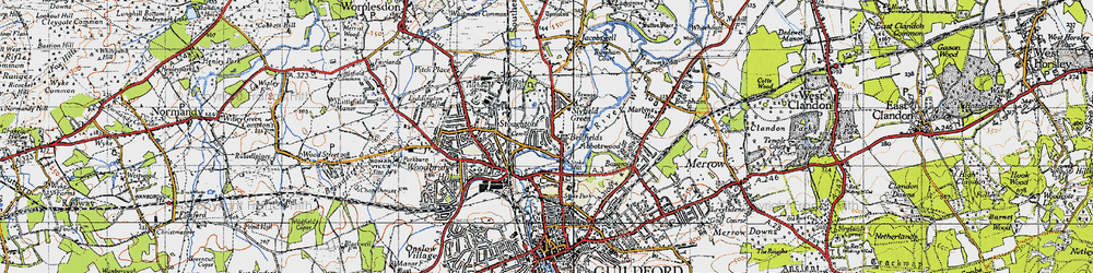 Old map of Bellfields in 1940
