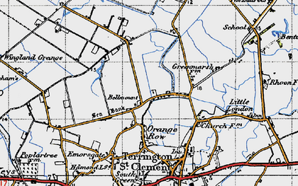Old map of Bellmount in 1946