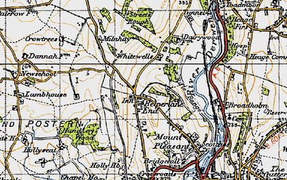 Old map of Belper Lane End in 1946