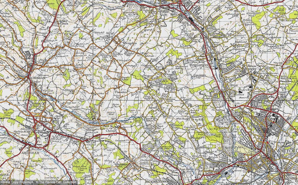 Old Map of Belsize, 1946 in 1946