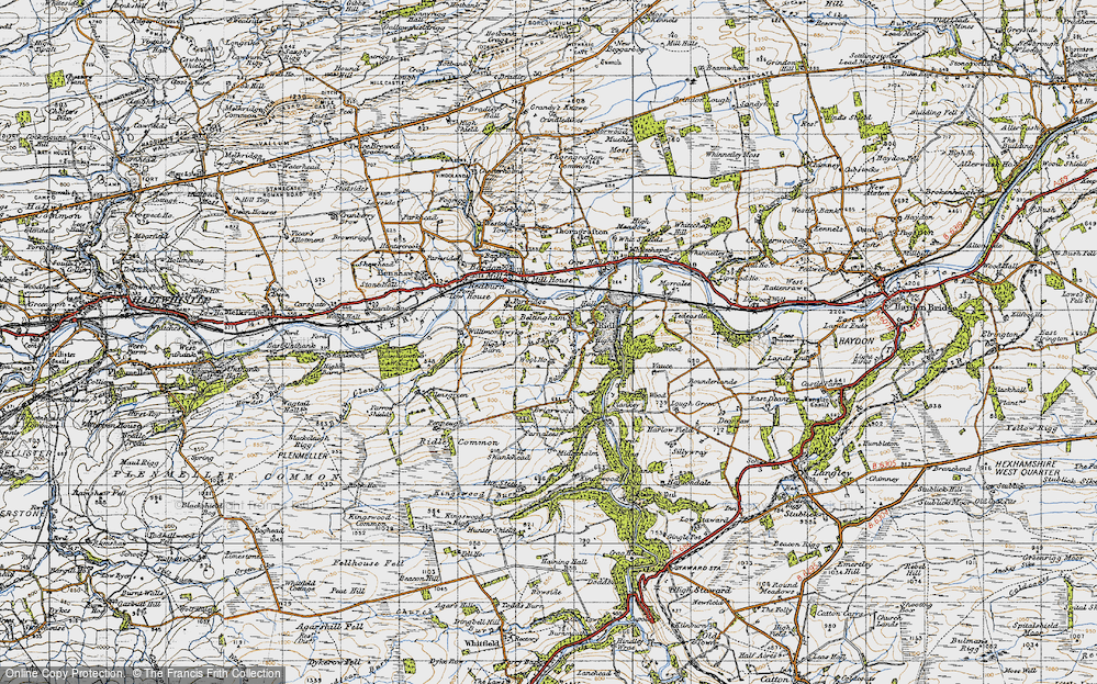 Old Map of Beltingham, 1947 in 1947