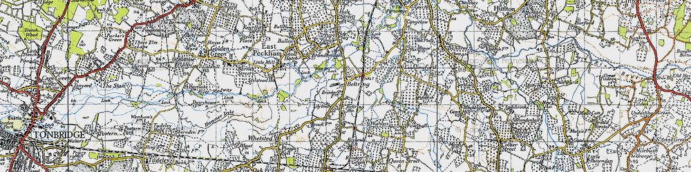 Old map of Beltring Ho in 1946