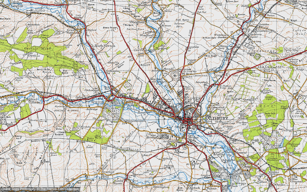 Old Map of Bemerton Heath, 1940 in 1940