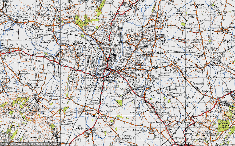 Old Map of Bengeworth, 1946 in 1946