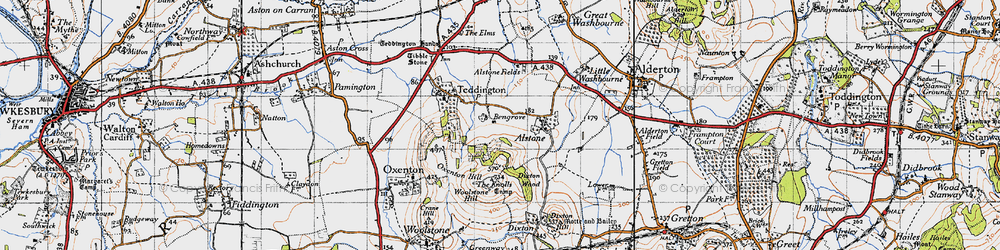 Old map of Bengrove in 1946