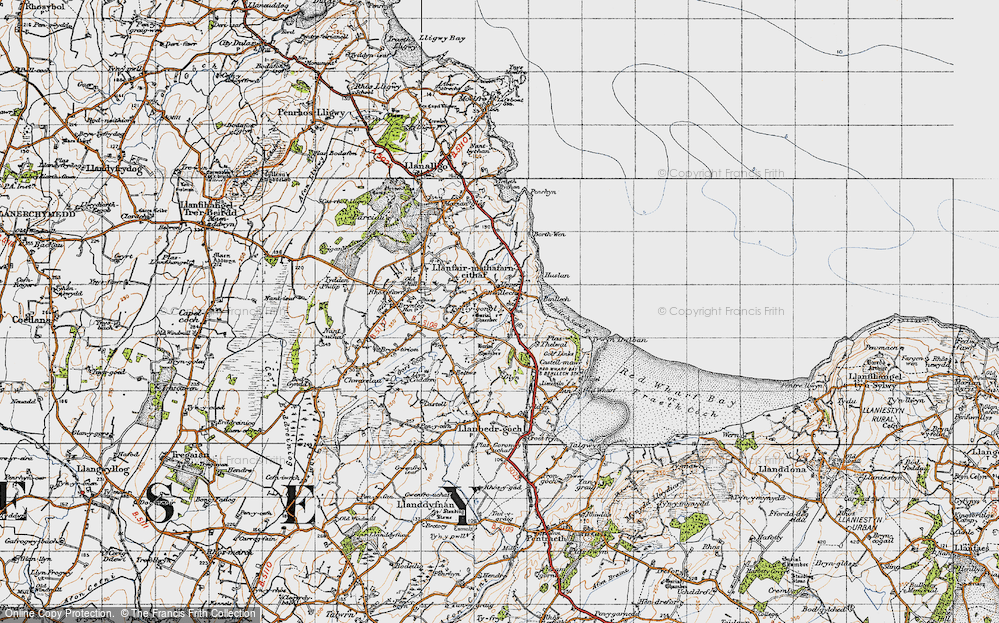 Old Map of Benllech, 1947 in 1947