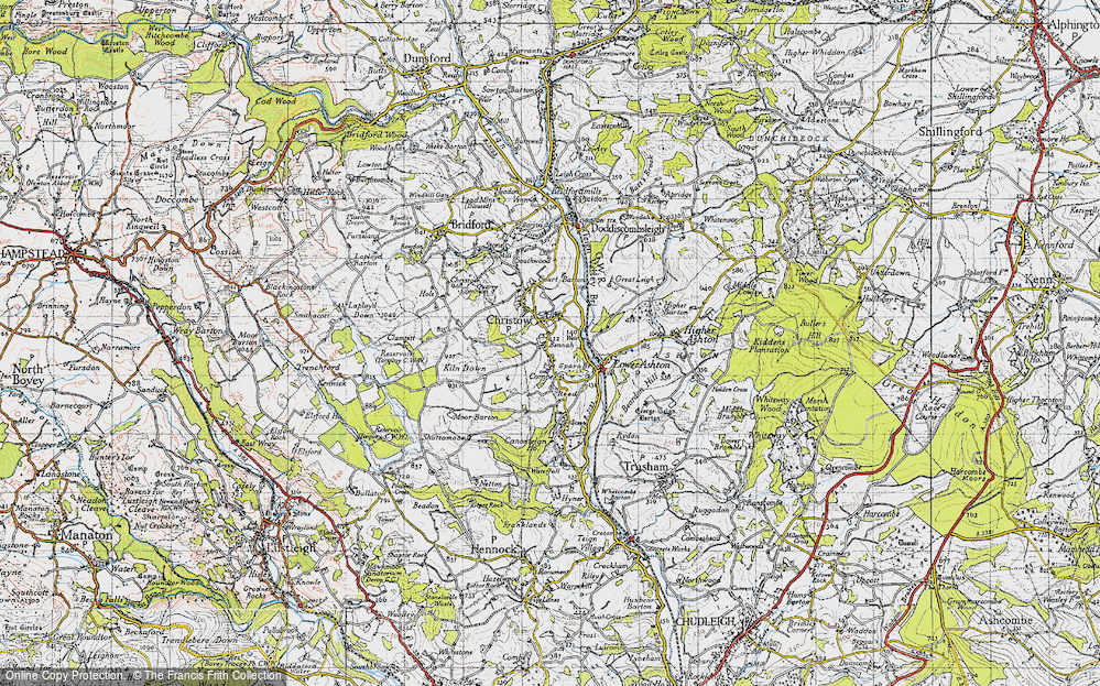 Old Map of Bennah, 1946 in 1946