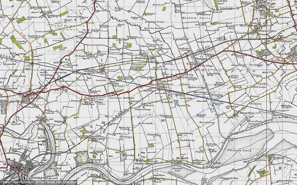 Old Map of Bennetland, 1947 in 1947