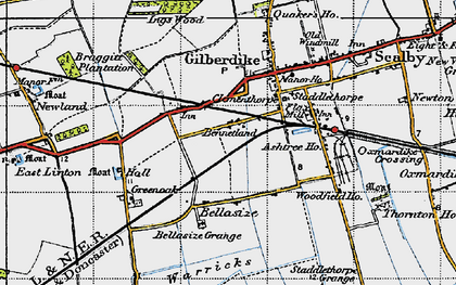 Old map of Bennetland in 1947